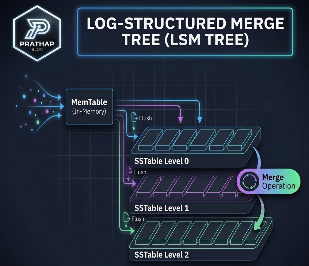 Achieving high write throughput - LSM Trees